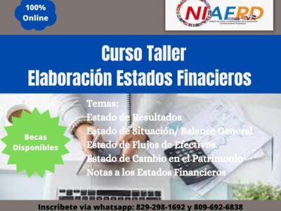 Curso Taller Elaboración Estados Financieros- Virtual-Online