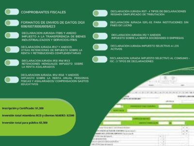 Diplomado Declaraciones Juradas Mensuales y  Anuales de Impuestos para Empresas/Personas Físicas e Instituciones